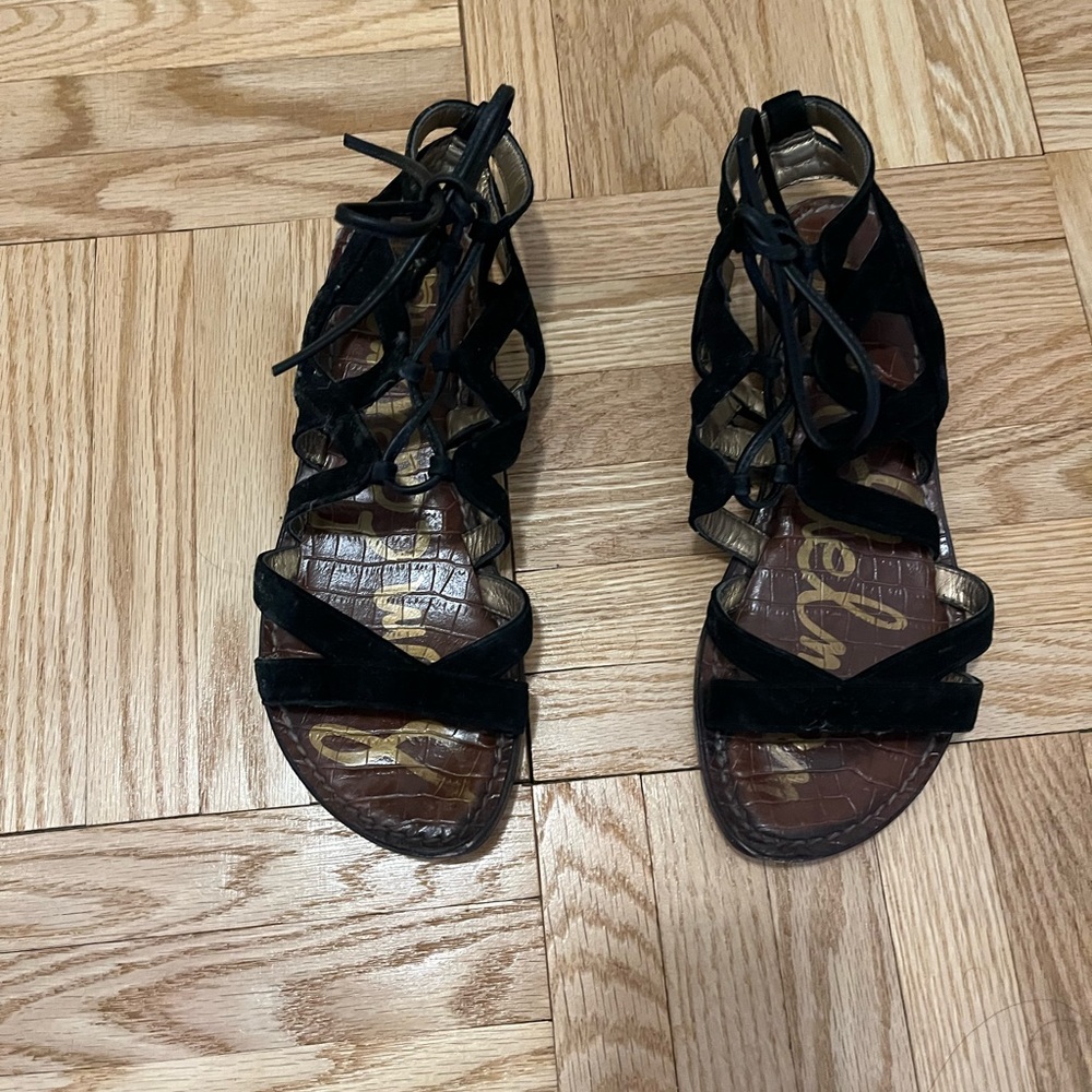 Sam Edelman Black Strappy Sandals